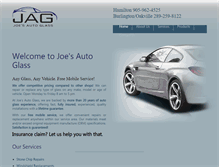 Tablet Screenshot of joesautoglass.ca